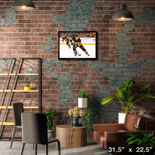 Sidney Crosby 20" x 29" Framed Canvas Pittsburgh Penguins 31.5" x 22.5"
